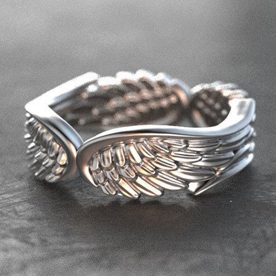 Angel wing ring